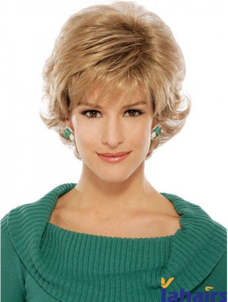 Wavy Blonde Suitable Short Classic Wigs