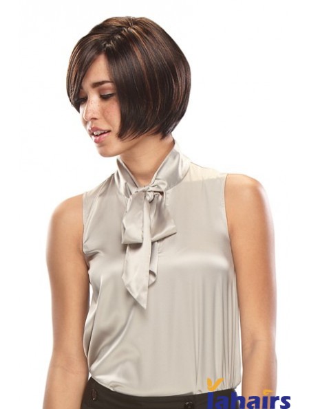 Lace Front Short Straight Brown Online Bob Wigs