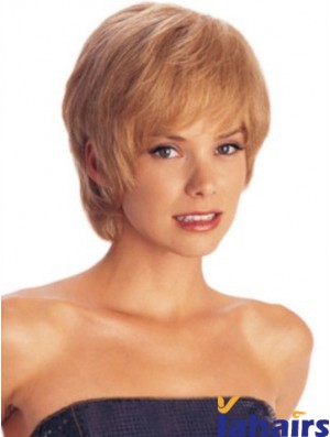 Short Layered Straight Auburn Amazing Synthetic Wigs