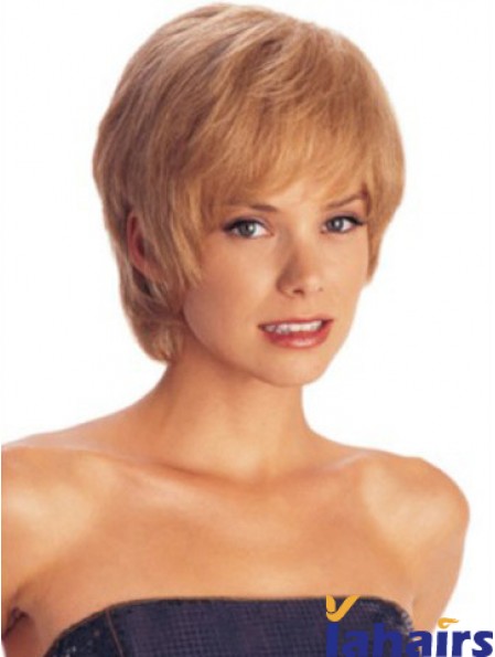 Short Layered Straight Auburn Amazing Synthetic Wigs