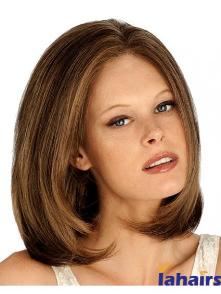 Chin Length Straight Lace Front Auburn Stylish Bob Wigs