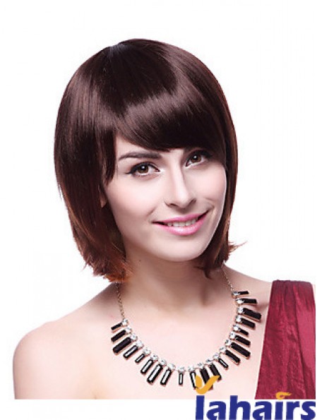 Chin Length Bobs Straight Auburn Fabulous Synthetic Wigs