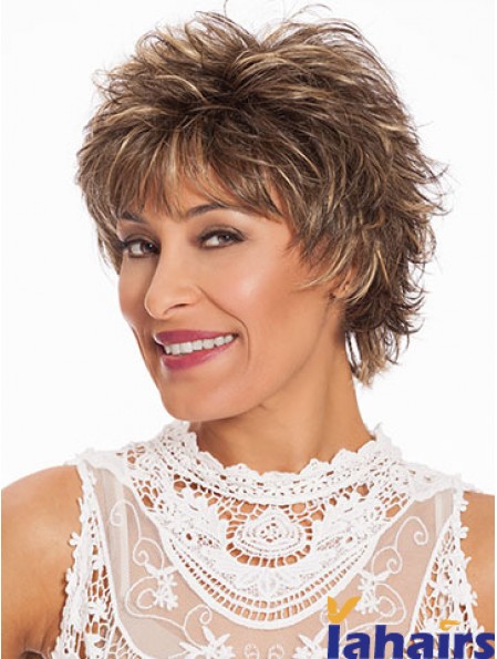 Wavy Layered 8 inch Modern Short Wigs