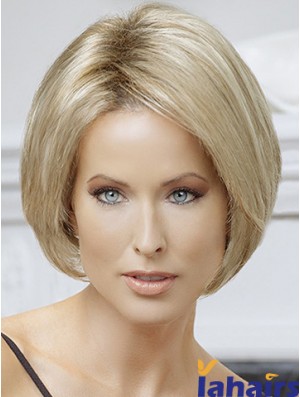 Bobs Blonde Straight Chin Length 10 inch Online Medium Wigs