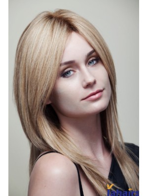 Straight Amazing 16 inch Blonde Layered Long Wigs