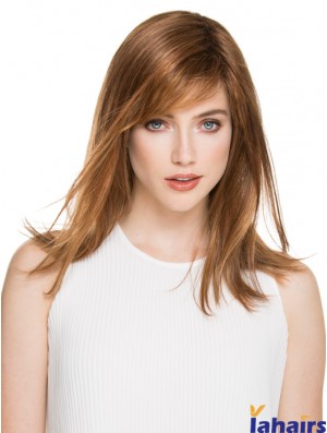 Great Brown Straight Layered Monofilament Long Wigs