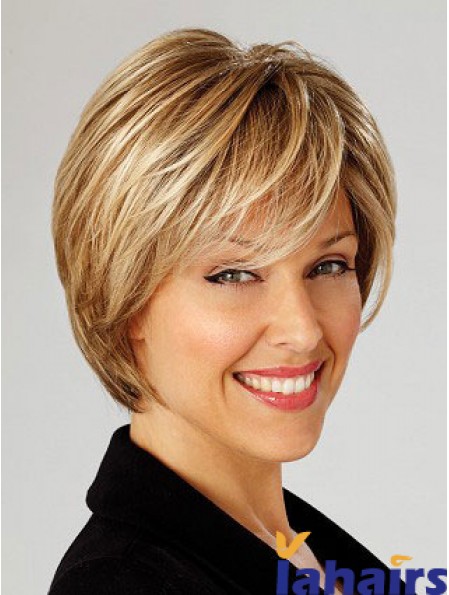 Short Straight Capless Blonde High Quality Bob Wigs