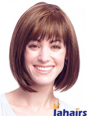 Lace Front Chin Length Straight Auburn Amazing Bob Wigs