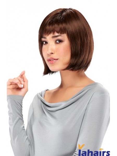 Lace Front Chin Length Straight Auburn New Bob Wigs