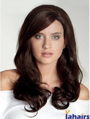 Wavy With Bangs Long Auburn Beautiful Lace Front Wigs