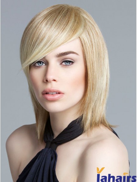 Lace Front Chin Length Straight Blonde New Bob Wigs