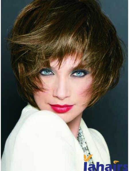 Short Straight Monofilament Blonde Cheapest Bob Wigs