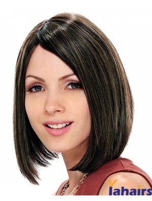 Straight Chin Length Brown 11 inch Capless Fabulous Bob Wigs