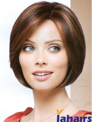 Capless Chin Length Straight Auburn Cheapest Bob Wigs