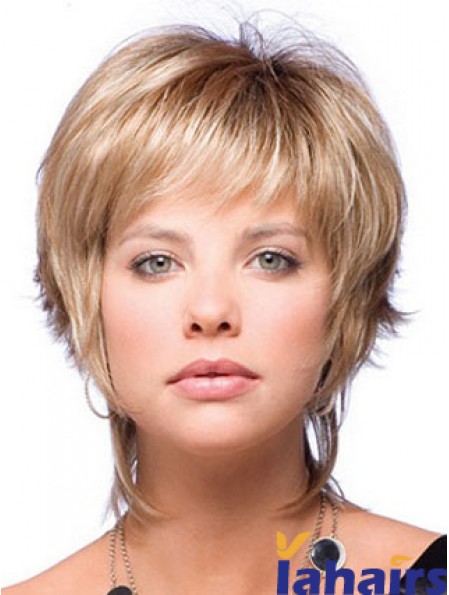 Boycuts Straight Blonde Capless Beautiful Short Wigs