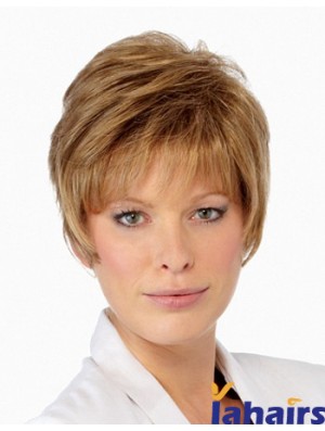 Boycuts Cropped Blonde Straight Amazing Petite Wigs