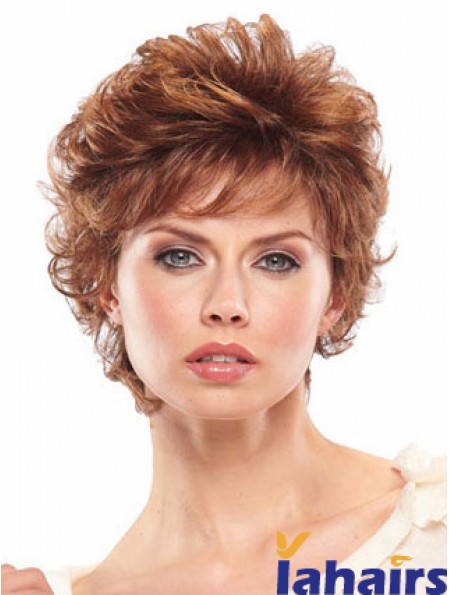 Short Wavy Capless Wigs For Women