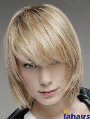 Brown Lace Front Straight Men Hand Tied And Mono Top Human Hair Wig