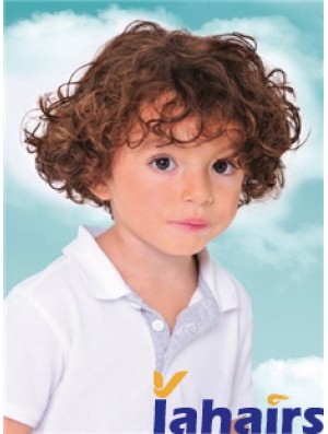 Childs Wig With Capless Curly Style Short Length