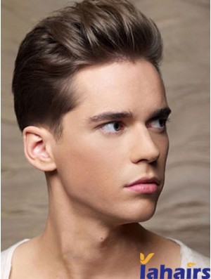 Remy Human Brown Straight Cropped Old Man Wigs For Sale