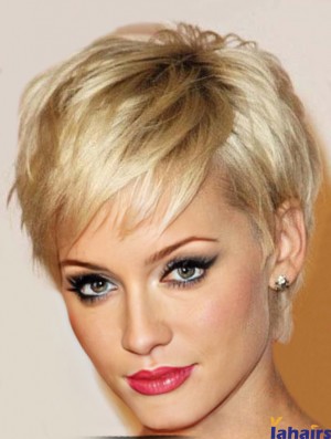 Short Pixie Haircuts Wigs Cropped Length Straight Style Boycuts