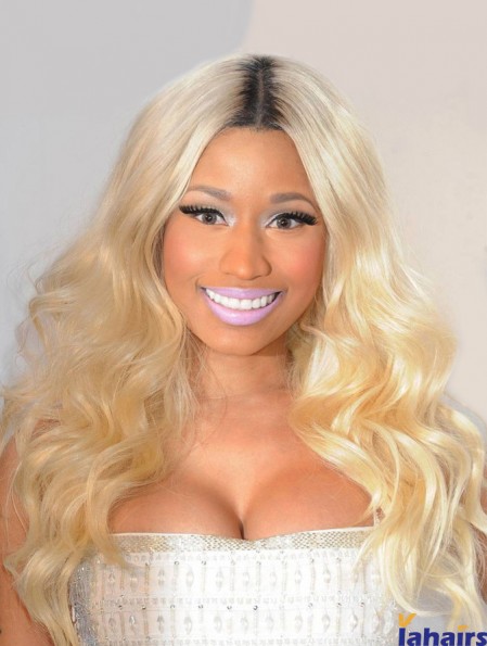 22 inch Blonde Wavy Without Bangs Long Amazing Nicki Minaj Wigs