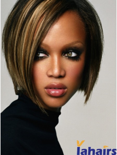 Ombre/2 Tone Straight Bobs Lace Front 10 inch Fashion Tyra Banks Wigs