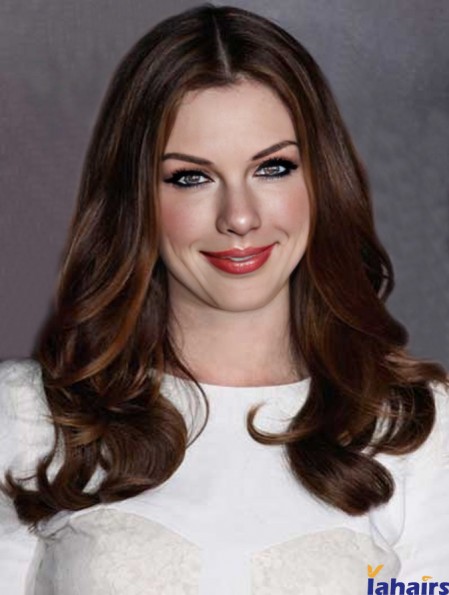 Auburn Long Wavy Without Bangs Capless 22 inch  Wigs