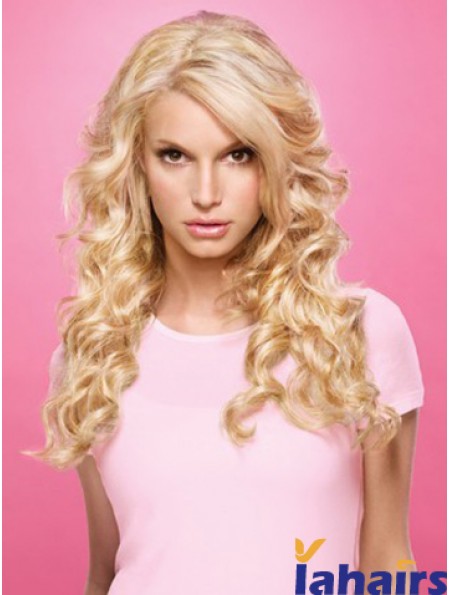 Wavy Lace Front Layered Long Blonde Popular Jessica Simpson Wigs