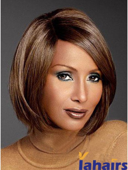 Chin Length Straight Lace Front Auburn 10 inch Convenient Iman Wigs