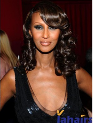 Shoulder Length Wavy Lace Front Auburn 14 inch Amazing Iman Wigs