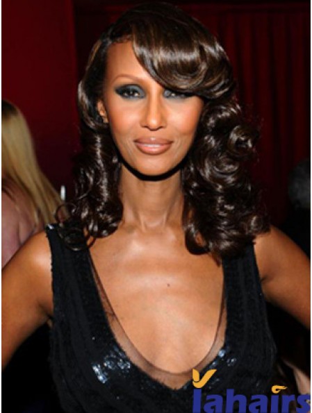 Shoulder Length Wavy Lace Front Auburn 14 inch Amazing Iman Wigs