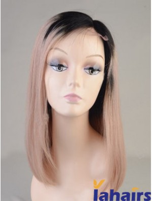 Long Straight Without Bangs Full Lace 14 inch Best Black Women Wigs