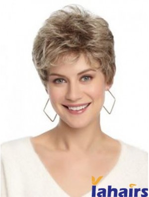 Lace Front Wavy Layered Short 8 inch Hairstyles Human Hair Wigs