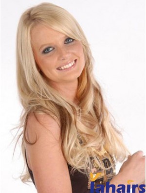 Affordable Blonde Curly Remy Human Hair Clip In Hair Extensions