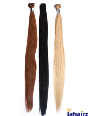 Straight Remy Human Hair Auburn Hairstyles Weft Extensions