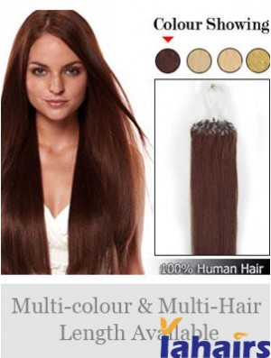 Online Auburn Straight Micro Loop Ring Hair Extensions