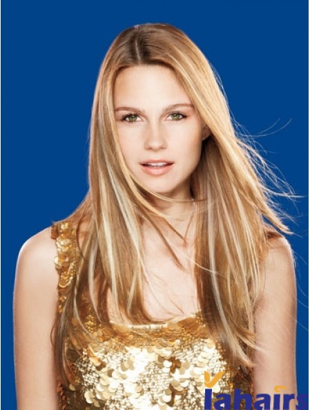 Straight Remy Human Hair Brown Top Weft Extensions