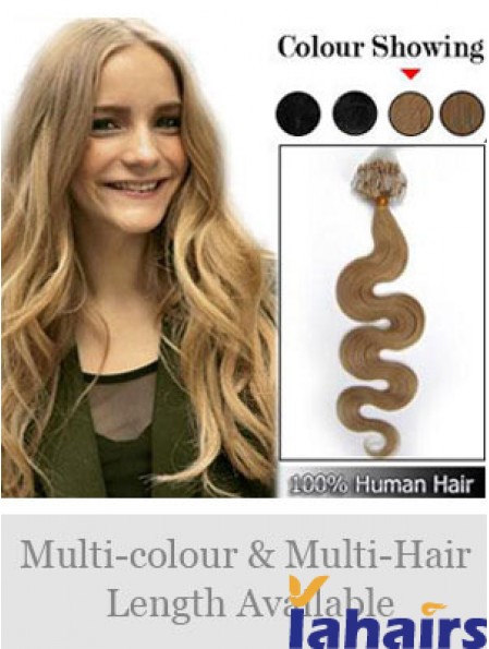 Stylish Blonde Wavy Micro Loop Ring Hair Extensions