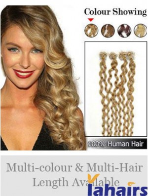 Hairstyles Brown Curly Micro Loop Ring Hair Extensions