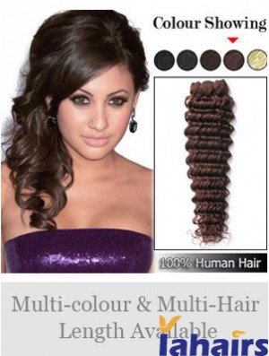 Wavy Remy Human Hair Auburn Sleek Weft Extensions