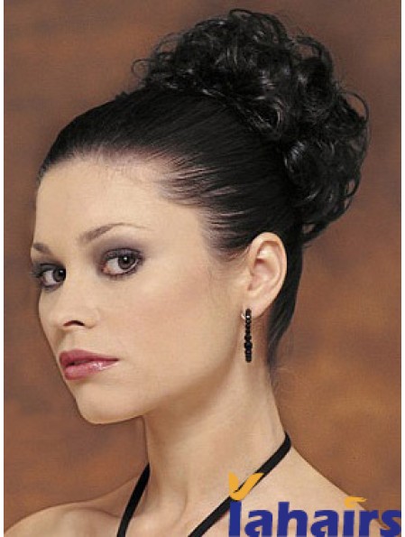 Black Big Bun Hair Piece