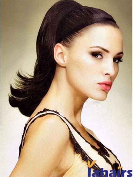 No-Fuss Auburn Straight Synthetic Clip In Hairpieces