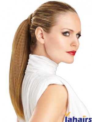 Modern Straight Brown Ponytails